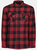 Mens Shelford Checked Padded Jacket - Red