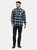 Mens Shelford Checked Padded Shirt - Blue - Blue