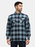 Mens Shelford Checked Padded Shirt - Blue