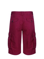 Mens Shorebay Vintage Cargo Shorts - Delhi Red