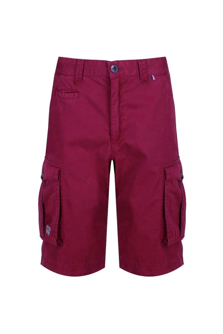 Mens Shorebay Vintage Cargo Shorts - Delhi Red - Delhi Red