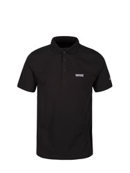 Mens Sinton Lightweight Polo Shirt - Black