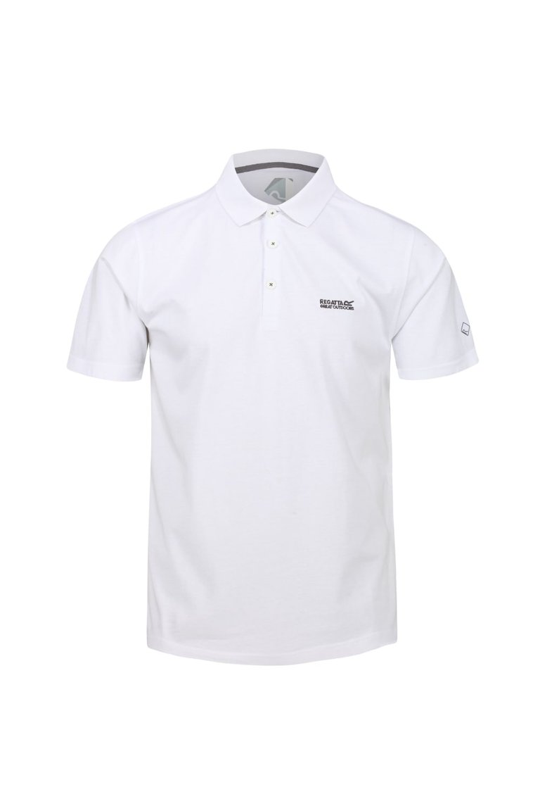Mens Sinton Lightweight Polo Shirt - White - White