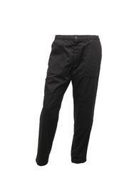 Mens Sports New Lined Action Trousers - Black