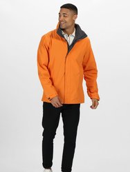 Mens Standout Ardmore Waterproof & Windproof Jacket - Sun Orange/Seal Grey