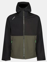 Mens Surrender Soft Shell Jacket - Dark Khaki/ Black - Dark khaki/ Black