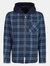 Mens Tactical Siege Checked Jacket - Navy - Navy