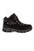 Mens Tebay Thermo Waterproof Suede Walking Boots - Black/Light Grey