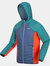 Mens Trutton Hooded Soft Shell Jacket - Admiral Blue/Pacific Green