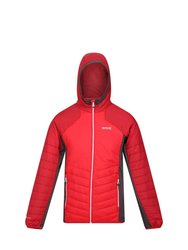 Mens Trutton Hooded Soft Shell Jacket - Chinese Red/Dark Red - Chinese Red/Dark Red