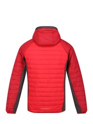 Mens Trutton Hooded Soft Shell Jacket - Chinese Red/Dark Red