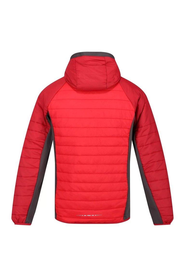 Mens Trutton Hooded Soft Shell Jacket - Chinese Red/Dark Red