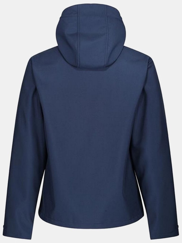 Mens Venturer Hooded Soft Shell Jacket - Navy/French Blue