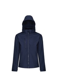 Mens Venturer Hooded Soft Shell Jacket - Navy/Navy - Navy/Navy