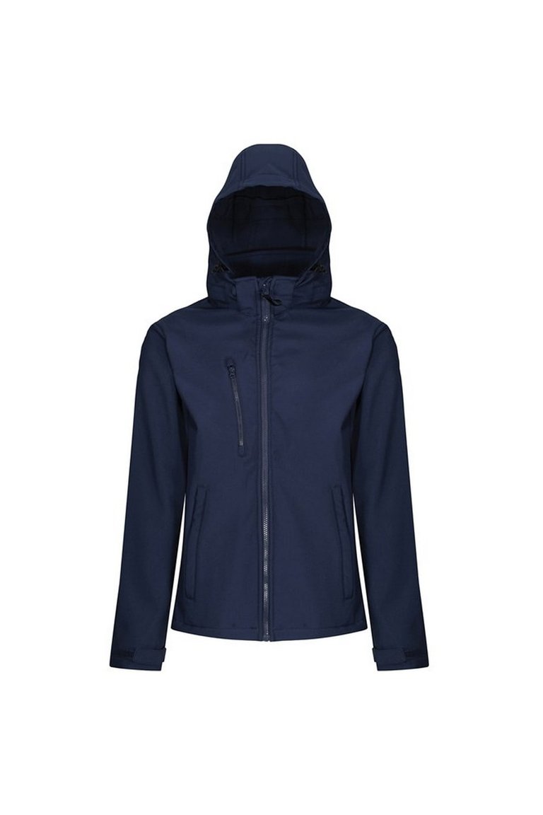 Mens Venturer Hooded Soft Shell Jacket - Navy/Navy - Navy/Navy