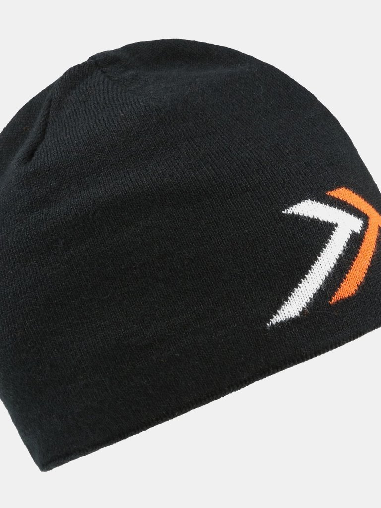 Mens Waterproof Beanie - Black/Magma Orange - Black/Magma Orange