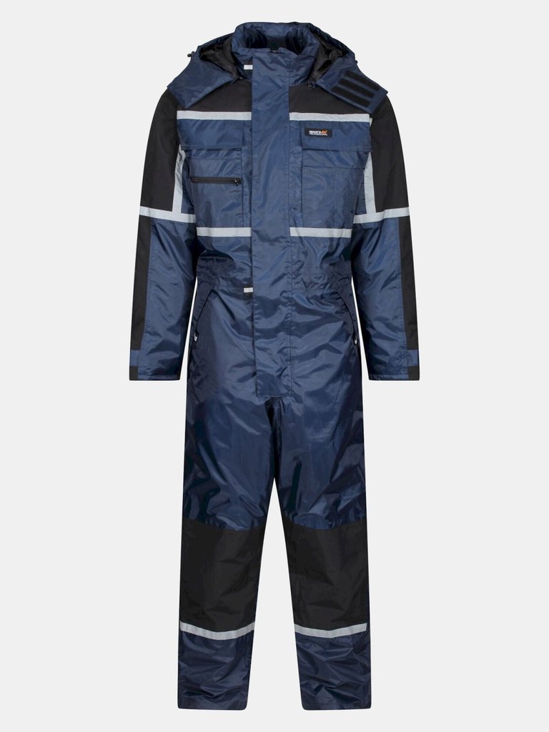 Mens Waterproof Coveralls - Navy - Navy