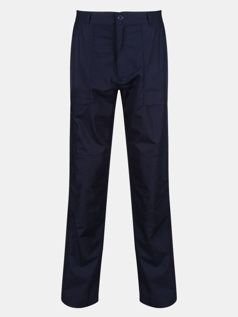 Mens Workwear Action Pants Water Repellent - Navy - Navy