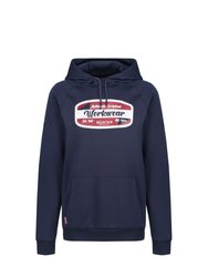 Mens Workwear Graphic Print Hoodie - Navy