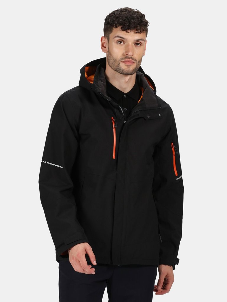 Mens X-Pro Exosphere II Softshell Jacket - Black/Magma Orange - Black/Magma Orange