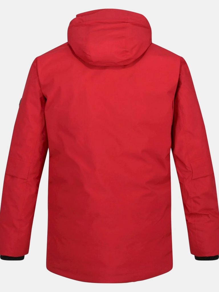 Mens Yewbank II Parka Jacket - Dark Red