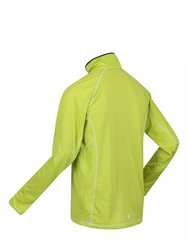 Mens Yonder Quick Dry Moisture Wicking Half Zip Fleece Jacket - Bright Kiwi