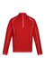 Mens Yonder Quick Dry Moisture Wicking Half Zip Fleece Jacket - Chinese Red - Chinese Red