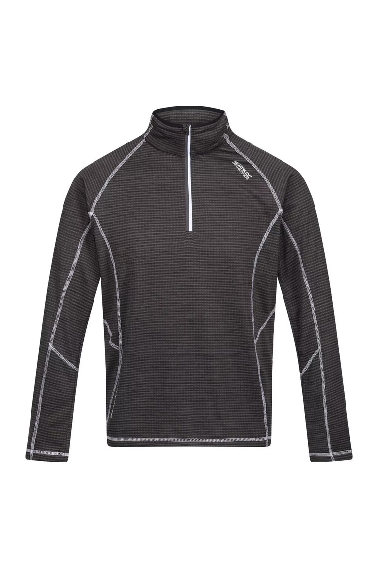 Mens Yonder Quick Dry Moisture Wicking Half Zip Fleece Jacket - Dark Grey - Dark Grey