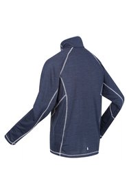 Mens Yonder Quick Dry Moisture Wicking Half Zip Fleece Top - Admiral Blue