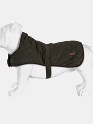 Odie Quilted Dog Coat - Dark Khaki