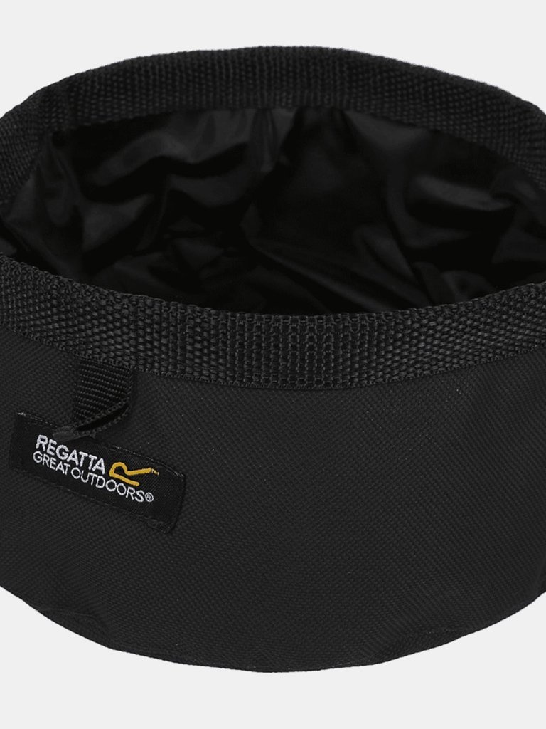 Pack Away Waterproof Dog Bowl - Black - Black