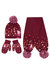 Pom Pom Knitted Peppa Pig Hat Gloves And Scarf Set - Berry Pink/Autumn - Berry Pink/Autumn