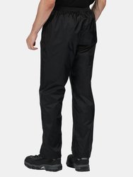 Pro Mens Packaway Waterproof Breathable Overtrousers - Black