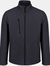 Professional Mens Ablaze Three Layer Soft Shell Jacket - Seal Gray/Black