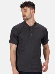 Professional Mens Coolweave Short Sleeve Polo Shirt - Iron - Iron