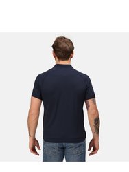 Professional Mens Coolweave Short Sleeve Polo Shirt - Navy