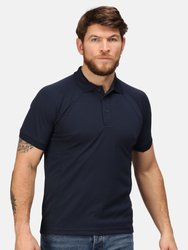 Professional Mens Coolweave Short Sleeve Polo Shirt - Navy - Navy