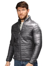 Professional Mens Firedown Insulated Jacket - Seal Gray/Black - Seal Gray/Black