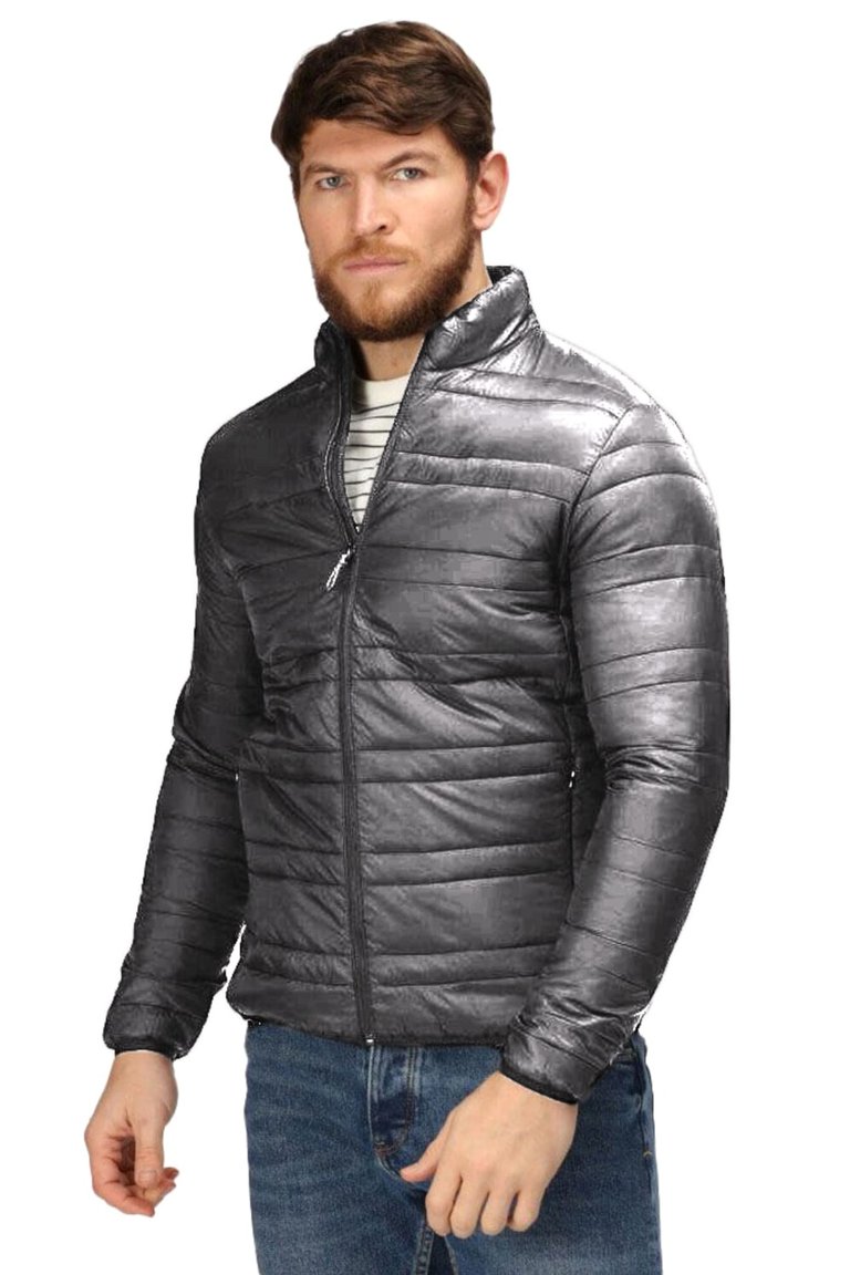 Professional Mens Firedown Insulated Jacket - Seal Gray/Black - Seal Gray/Black