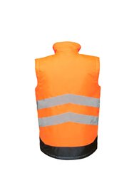 Professional Mens Hi Vis Pro Vest - Orange/Navy