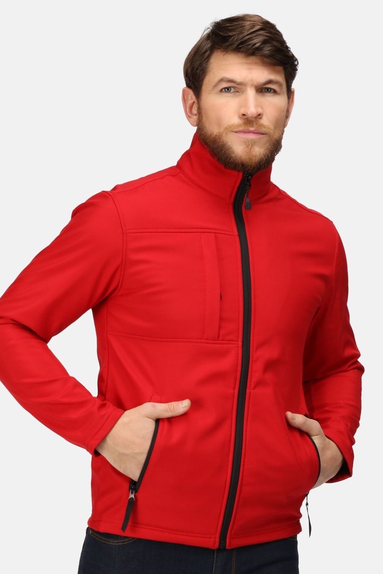 Professional Mens Octagon II Waterproof Softshell Jacket - Classic Red/Black - Classic Red/Black