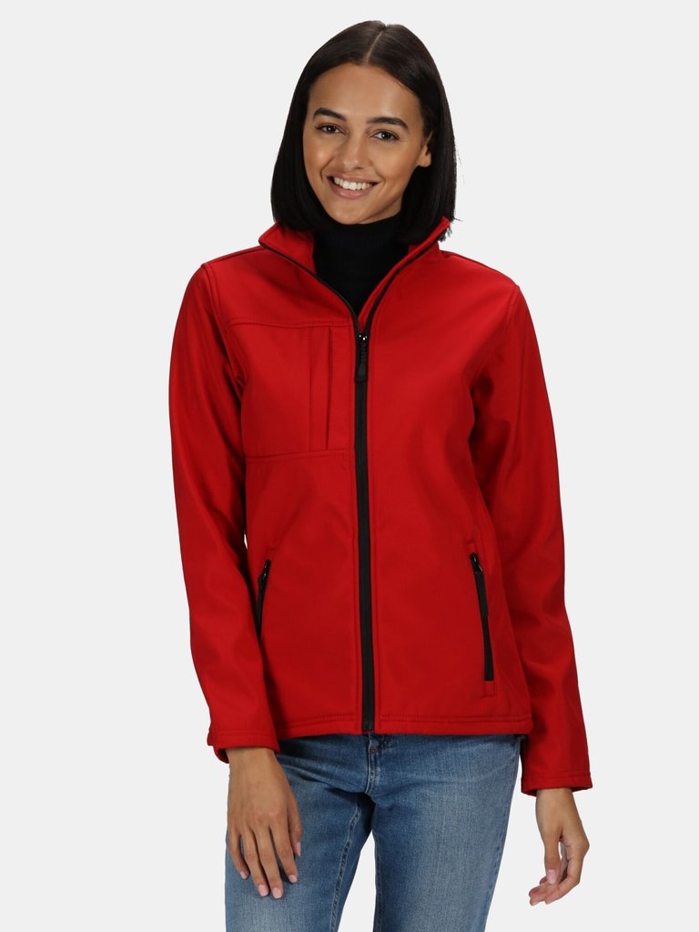 Professional Womens/Ladies Octagon II Waterproof Softshell Jacket - Classic Red/Black - Classic Red/Black