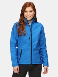 Professional Womens/Ladies Octagon II Waterproof Softshell Jacket - Oxford Blue/Black - Oxford Blue/Black