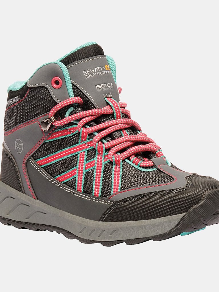 Regata Great Outdoors Childrens/Kids Samaris Hiking Boot - Granite/Duchess