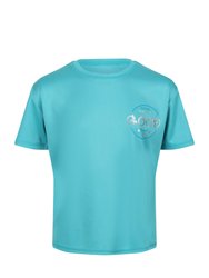 Regatta Childrens/Kids Alvarado VI Smiley T-Shirt - Turquoise