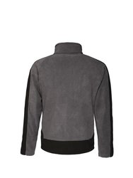 Regatta Contrast Mens 300 Fleece Top/Jacket (Seal/Black)