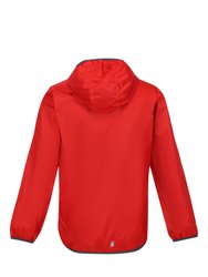 Regatta Great Outdoors Childrens/Kids Lever II Packaway Rain Jacket (Fiery Red)