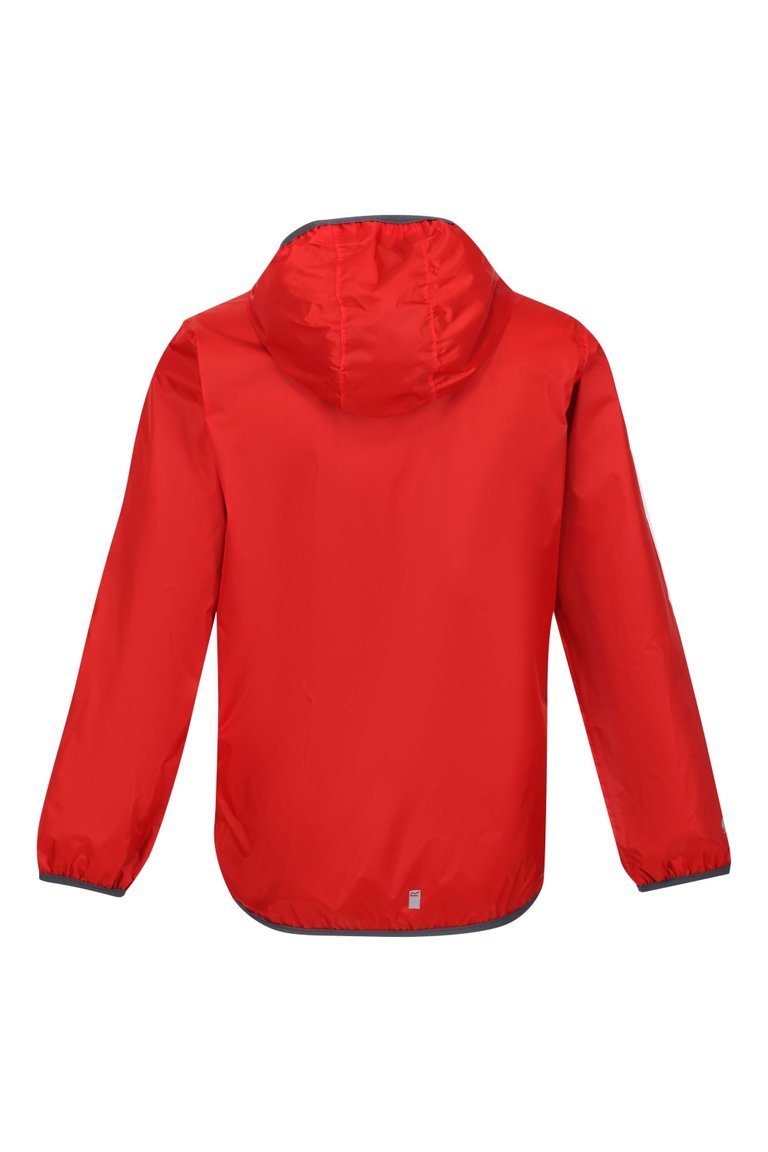 Regatta Great Outdoors Childrens/Kids Lever II Packaway Rain Jacket (Fiery Red)