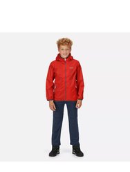 Regatta Great Outdoors Childrens/Kids Lever II Packaway Rain Jacket (Fiery Red)