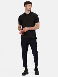 Regatta Hardwear Mens Coolweave Short Sleeve Polo Shirt (Black) - Black